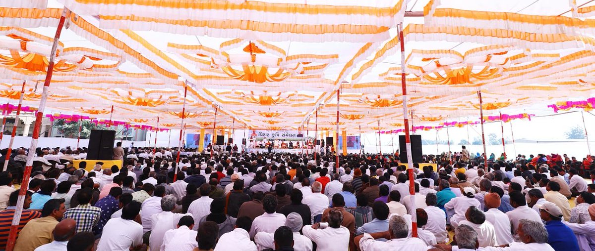 Governor of Gujarat Shri 
<a href="/ADevvrat/">Acharya Devvrat</a>
graced Virat #Krishi Sammelan at #SGVP Gurukul Droneshwar #GirGadhada #GirSomnath Under guidance and inspiration of P. Madhavpriyadasji Swami and P. Balkrishnadasji Swami.
<a href="/sdmuna123/">SDM UNA</a>  <a href="/collectorgirsom/">Collector Gir Somnath</a> <a href="/MGirsomnath/">Info Girsomnath GoG</a> 
<a href="/girgadhada/">Mamlatdar Girgadhada</a> <a href="/DrKathiria/">Dr.Vallabh Kathiria (Modi Ka Parivar)</a>