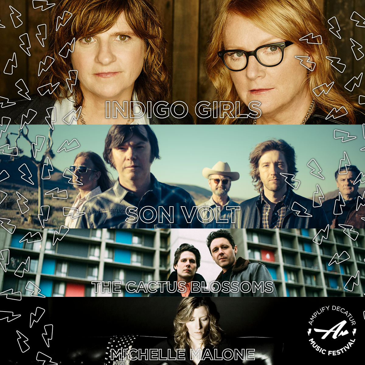 CactusBlossoms's tweet photo. Excited to get back to Decatur, GA this spring for Amplify Decatur Festival on April 25th. It will be a special duo appearance along with the amazing @indigo_girls, @sonvoltmusic and @michellemalone #AmplifyDecatur
Buy tickets here ➡️ https://t.co/OXsQE3aj9B https://t.co/RJ5pMYkXzt