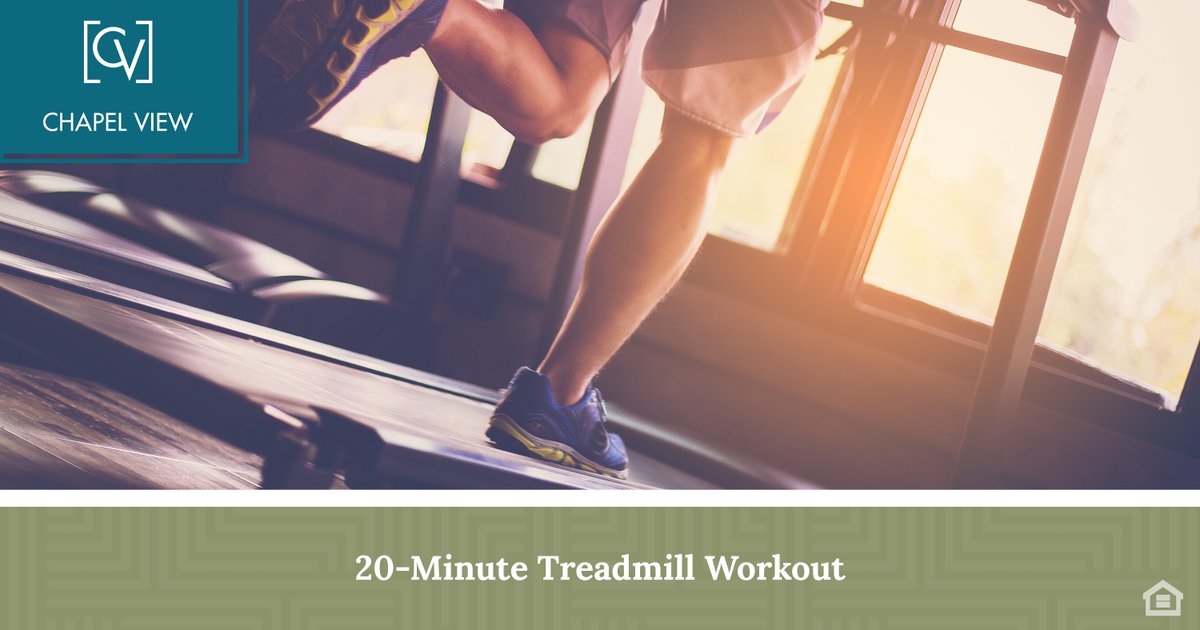 LiveChapelView's tweet photo. Looking for a way to switch up your workout? This 20-minute treadmill workout can ease even the beginner runner back into running on an incline. Get all the details at the link! https://t.co/xl53uUJ8ry https://t.co/8tE0DfiN4X