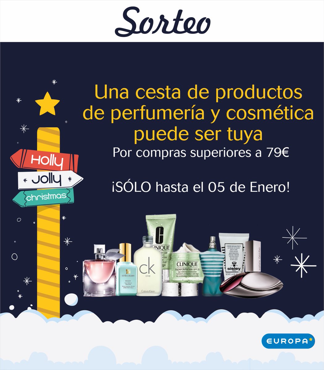 peuropa's tweet photo. 🎅Esta Navidad comprar en Perfumería Europa tiene PREMIO ... 🎄
Participa, en nuestras tiendas, de este navideño sorteo y te podrás llevar una estupenda Cesta de productos de perfumería y cosmética. https://t.co/Ll696D9V7V