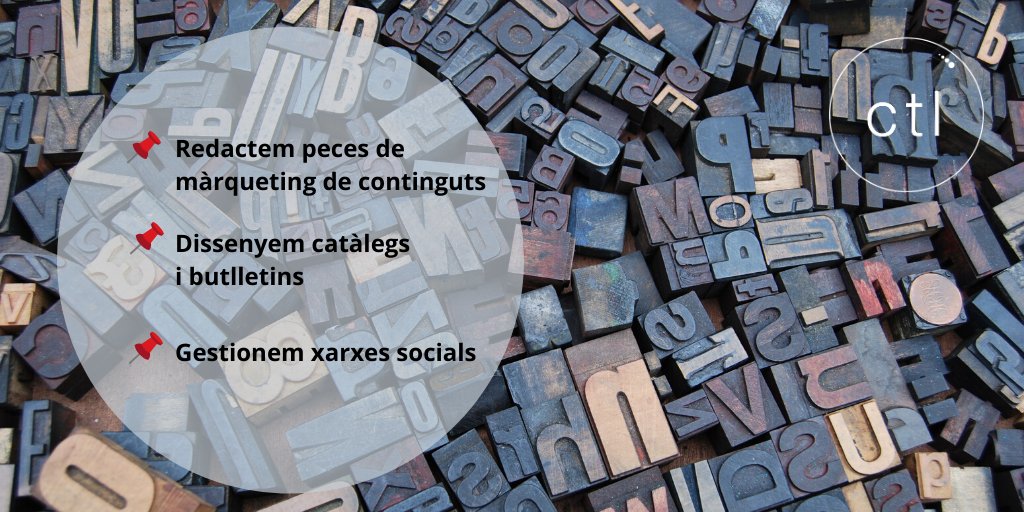 ctlcomunicacio's tweet image. 🗞 En pocs anys el món de la premsa ha hagut de fer front a una transformació brutal. Molts altres sectors s'han esforçat per adaptar-se als canvis 
⌨ Us ajudem a aprofitar la digitalització per fer més rellevant el vostre negoci.
📞 93 889 49 49 #ctlcomunicació #grupel9nou