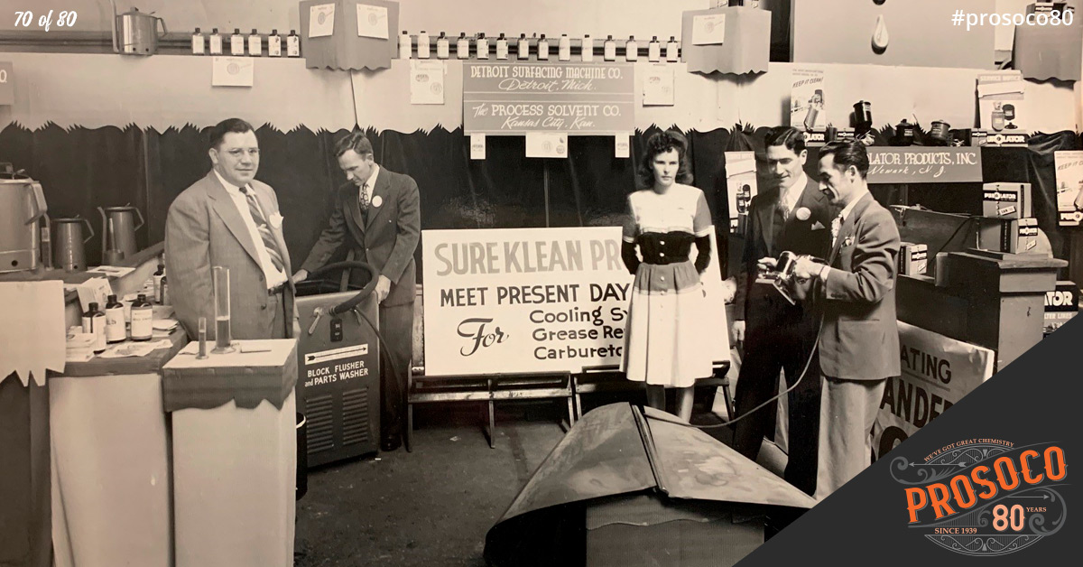 PROSOCO's tweet photo. #OldSchoolTradeShow #ProcessSolventCompany #SureKlean
For our 80th anniversary, we're remembering 80 of our favorite images. https://t.co/cz7dpCpZcW.
#CheersToTheYears #PROSOCO80 #80years #PROSOCO #WeCanCleanThat #80Proof #ItsOurAnniversary #PROSOCOProjects #PROSOCOHistory https://t.co/QkEyGTb5SL