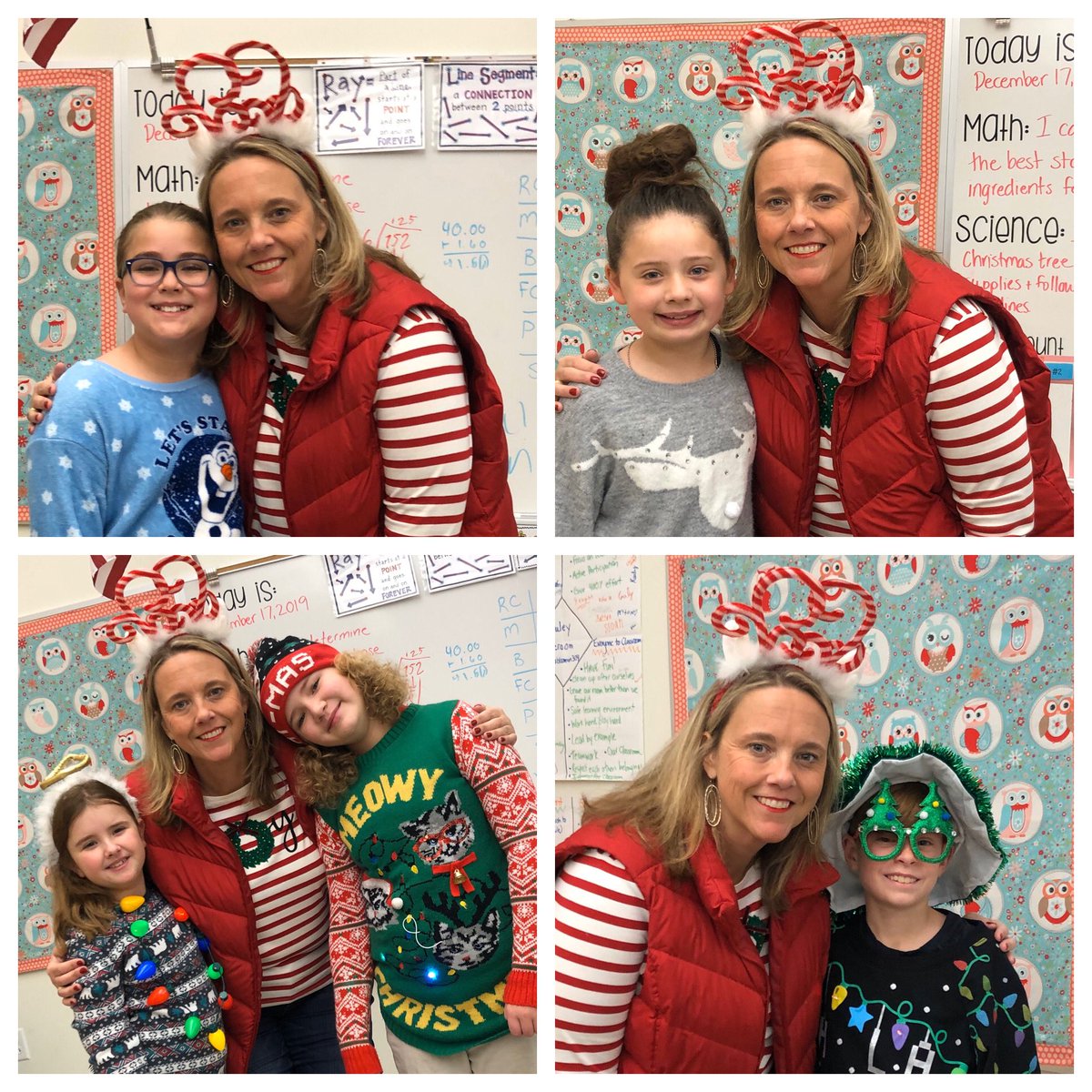 epauley804's tweet photo. Enjoying Ugly Sweater Day in 4th Grade ❤️🐻🖤 #bloomin304 https://t.co/sH95miQgjB