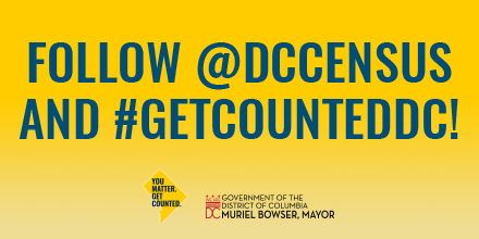 The 2020 Census matters because you matter. Your wants matter. Your voice matters. Your count matters. #GetCountedDC