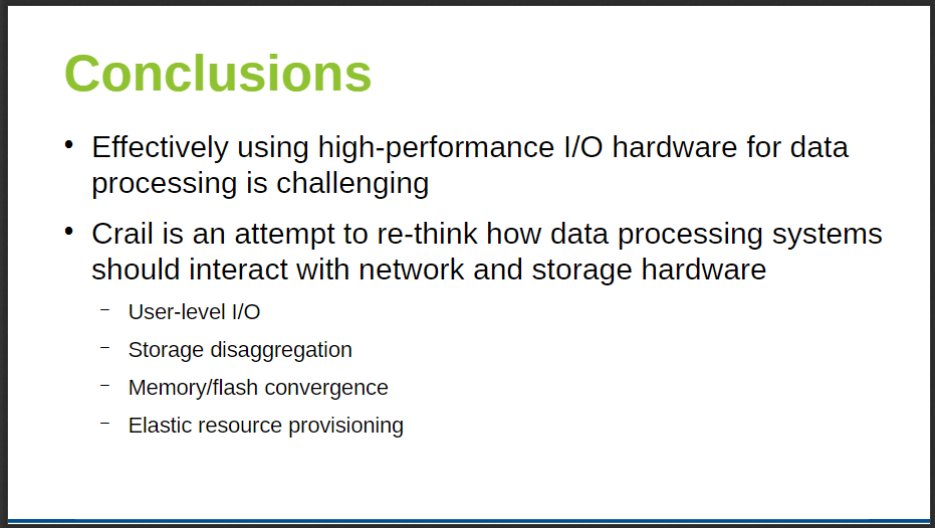 semanticbeeng's tweet image. #ApacheCrail - &quot;abstract hardware via high-level storage interface&quot;

&quot;Albis/Crail delivers 2-30x performance improvements over other formats&quot;

high-performance physical #DataFabric 

#ApacheSpark #BigData benchmarks 
#Alluxio Albis Pocket #ApacheArrow
#MachineLearningEngineering