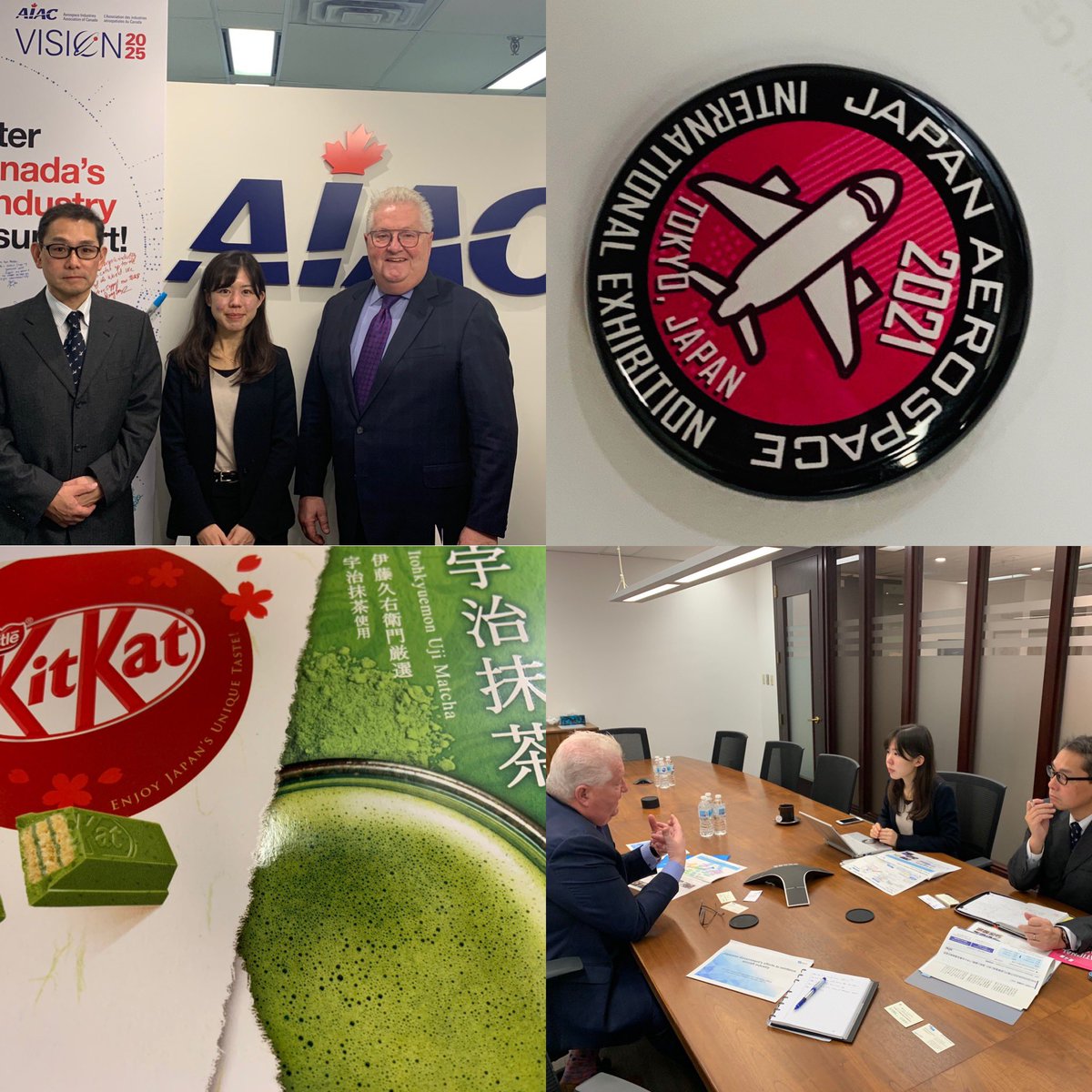 AIAC_News's tweet photo. Arigatou to our ✈️🇯🇵 counterparts Mikio Yoshida & Hirohito Hayashihara. Enjoyed hosting you at @AIAC_News. Excited for🇯🇵 International Aerospace Exhibition 2021. In the meantime,our🌲just got sweeter & greener. Gives new meaning to #GreenAviation. #KitKat #BreakMeOffAPiece #Japan https://t.co/ZY2XxU4vSl