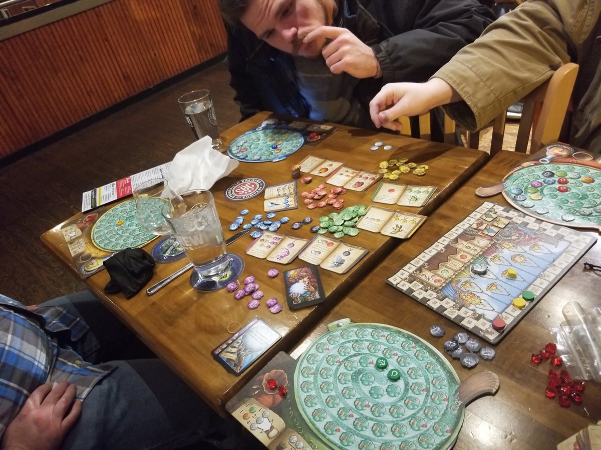 wristlock098's tweet photo. I finally broke down and bought my own copy of Quacks of Quedlinburg. I blame @egonzord for infecting the @417gamers with this addiction. Hell he even drug @aquariankate in with this game.
@NorthStarGames
#417Gamers
#TuesdayGameNight
#BoardGames
#quacksofquedlinburg https://t.co/hygkjdaVaW