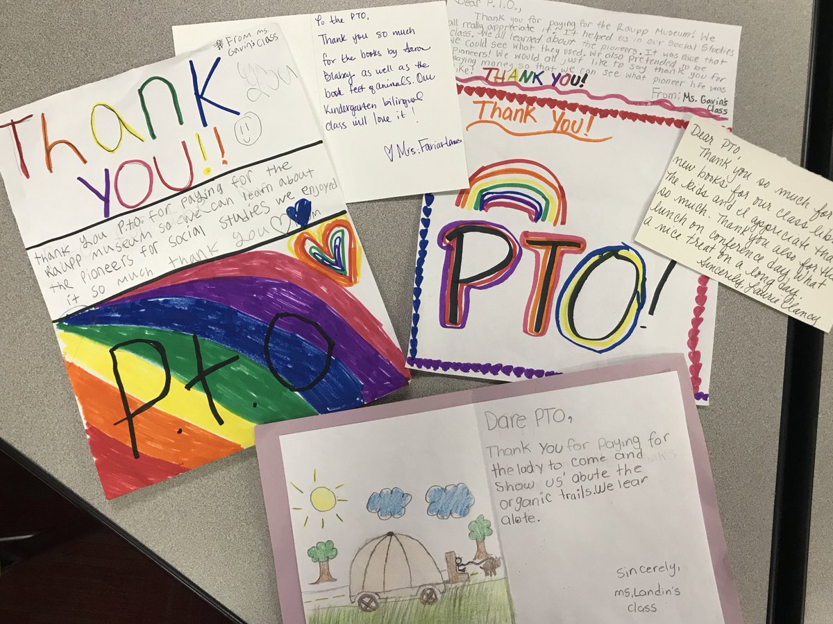 So sweet to read the thoughtful notes that <a href="/ccsd21field/">CCSD21 Field School</a> students wrote to the PTO! #ccsd21 #fieldfalcons