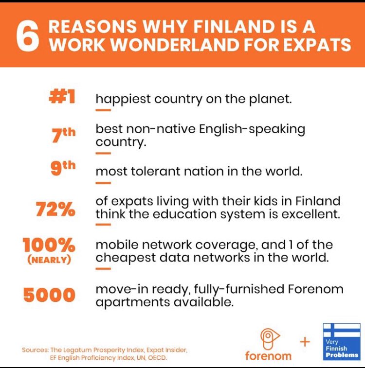 JonskiAli's tweet photo. Finnish business life really urgently need many different kind of professionals. Below listed why this country is super destination for expats👌 #stayeasy https://t.co/mMbm2uvPTu