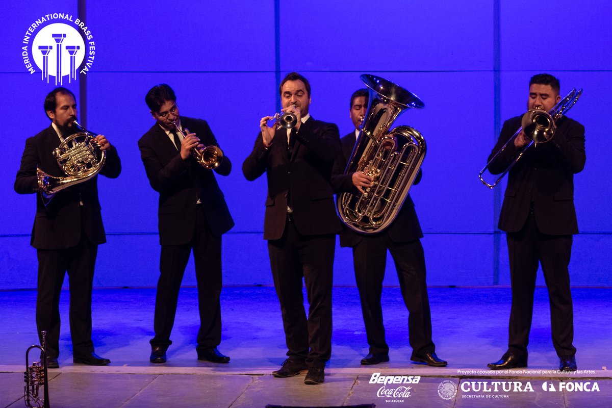 InfoMIBF's tweet photo. Les dejamos algunas imágenes del concierto de M5 Brassinación ¡gracias a todos los que nos acompañaron en este increíble noche! 

#MIBF2019 #FESTIVALDEMETALES #FONCA #DÍA1 https://t.co/zjKdaPFx8j