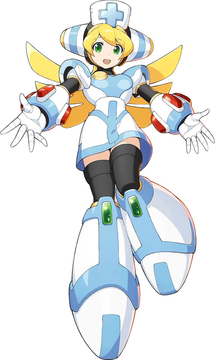 147. Cinnamon from Mega Man X i like robot girls and i like nurse girls it is the best combination