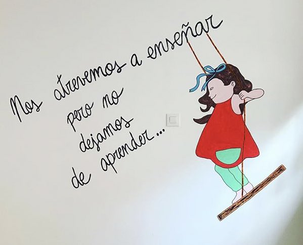 EducaConMiriam's tweet photo. Nos atrevemos a enseñar pero no dejamos de aprender...
#educadora
#FelizMiercoles 
#adxarxes2019 https://t.co/jTmv8ZJAiU