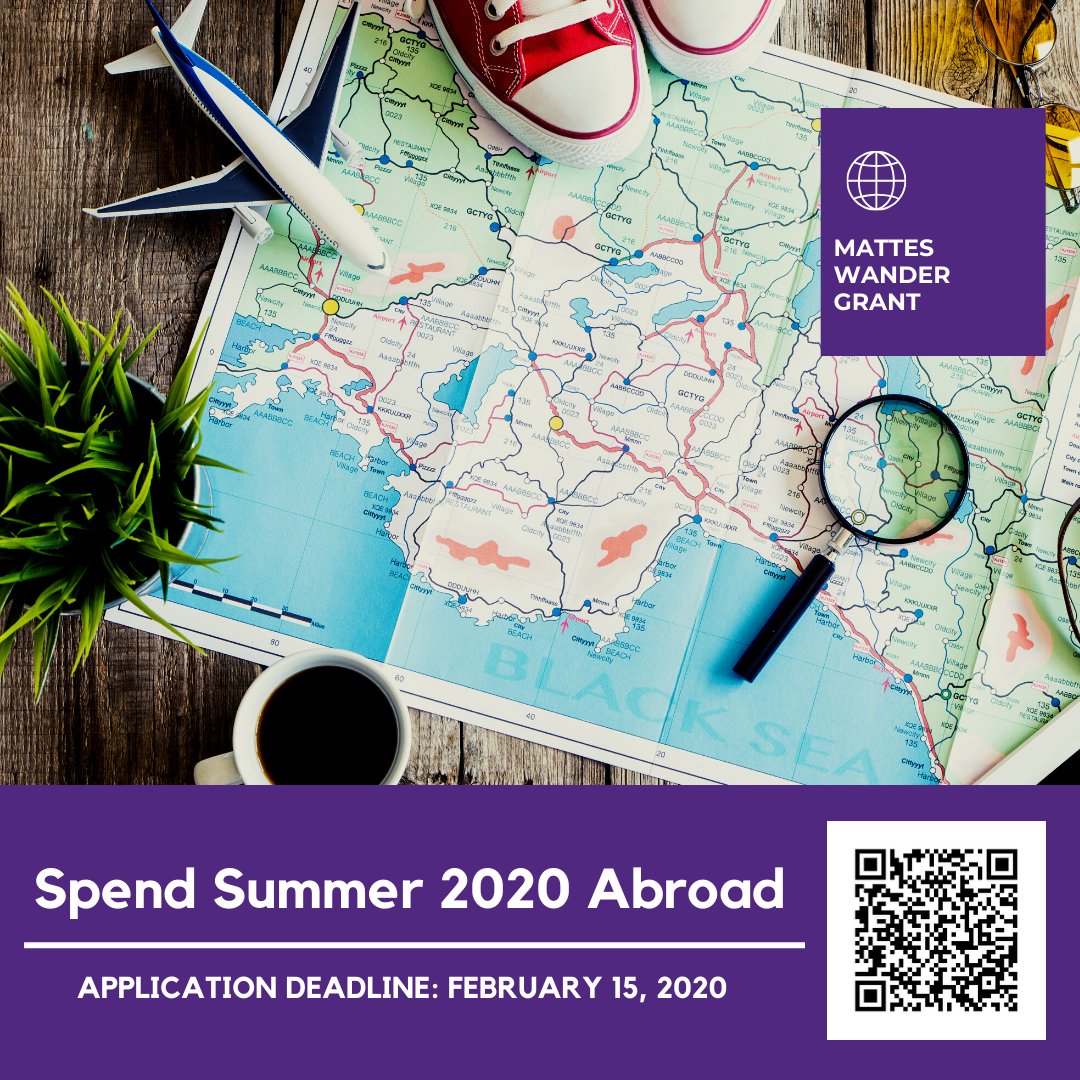 KStateArtSci's tweet photo. Did you know you could be granted $4,000 just to travel somewhere new? Thanks to the Glenda Garrelts Mattes and Donald A. Mattes Wander Grant - International Travel Grant, one lucky ArtSci student will be given the chance of a lifetime! Scan the QR code to learn more & apply now! https://t.co/CMKztK3gIv