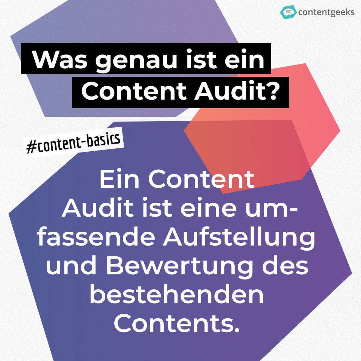 content_geeks's tweet photo. Was ist ein #content Audit? Vor allem ein guter Vorsatz für 2020! 😜 Habt ihr schon mit der Analyse angefangen oder schiebt ihr sie noch vor euch her? Oder macht ihr am Ende gar keinen Audit? 😱 😅 https://t.co/WD8Yo0inJO