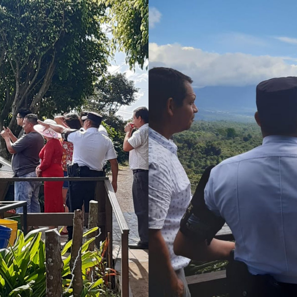 POLITUR_SV's tweet photo. En la ruta de las flores estamos pendientes de la seguridad de los visitantes a los miradores 
#Plan control territorial. https://t.co/oOdDGNvmPd