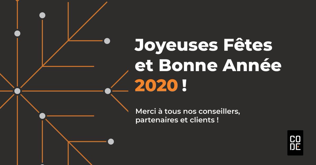 creacodeqc's tweet photo. Merci de nous faire confiance et au plaisir de collaborer avec vous en 2020 ! https://t.co/6BLnEoavjh