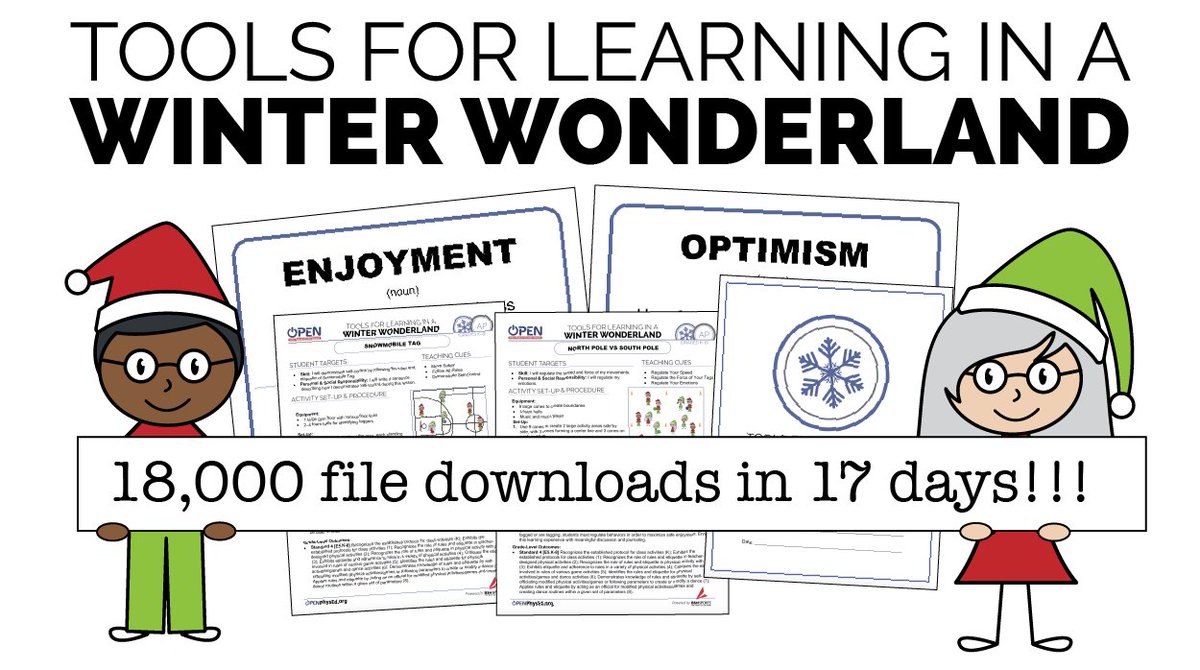 Hey <a href="/OPENPhysEd/">OPEN Phys Ed</a>  &amp; the #TeachersHelpingTeachers crew! I've seen all the posts with Winter Wonderland #SEL activities so I ran the stats. 1,000+ downloads per day since launch! Pretty amazing... If you haven't downloaded it yet - here's the link... openphysed.org/curriculum_res…