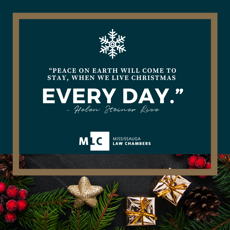 Mississauga_Law's tweet photo. “Peace on earth will come to stay, when we live Christmas every day.” ~ Helen Steiner Rice
❄️
#MerryChristmas #MississaugaLawChambers #officesolutions #virtualsolutions #worklocally #lawyers #paralegals #mediators https://t.co/qmFTz6gMbg