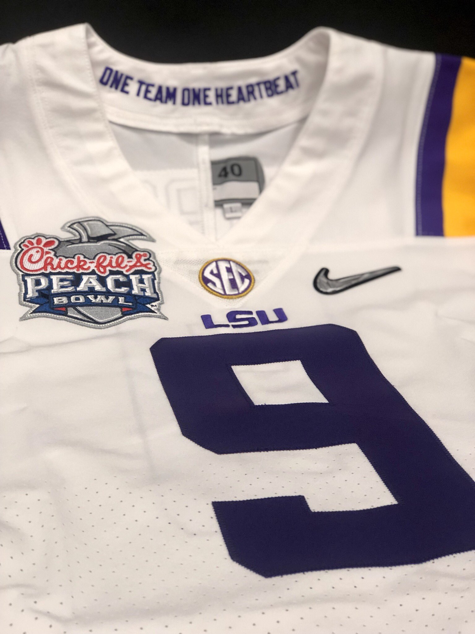 Lsu peach hotsell bowl jersey