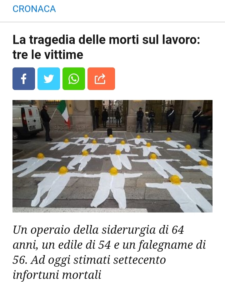 Morti sul lavoro: ORA BASTA! m.facebook.com/story.php?stor…