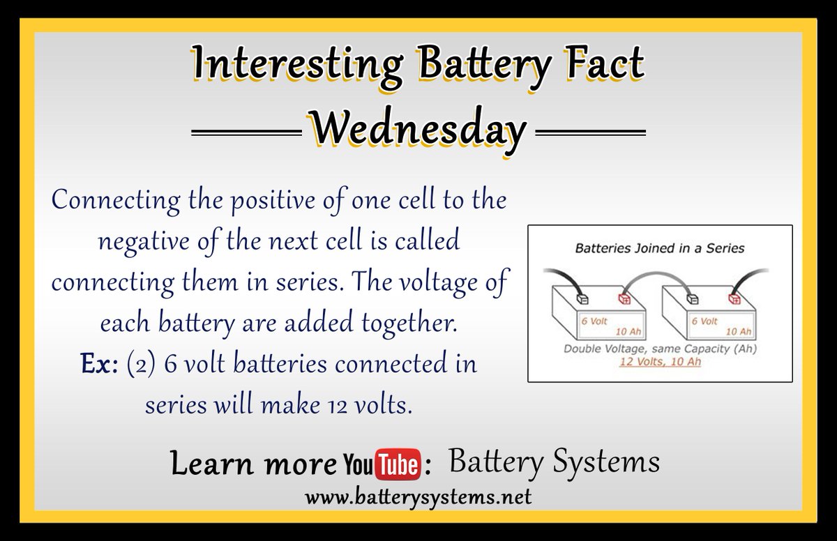 ContinentalBatt's tweet photo. Did you know?
#didyouknow #batteryfacts #humpwednesday #battery #interestingfact #welearnsomethingneweveryday #batterysystems #wednesdaybatteryfact #batteryfactday #wednesdaywisdom #chemistry #knowledge #wednesday #wednesdaymotivation #connectinseries https://t.co/baGivkefU1