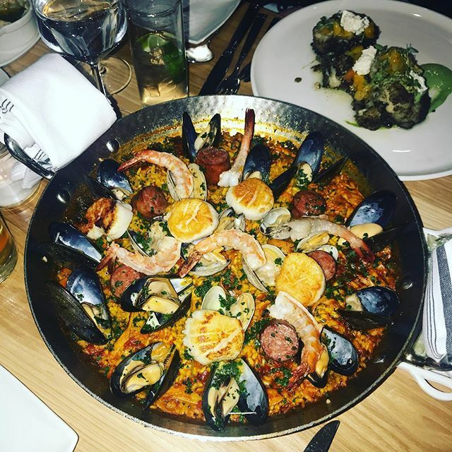 Paella @mercantiledenver  an excellent meal with a great group of people 
#mercantiledenver #unionstationdenver #paella #thisissage #workfun ift.tt/38Wgq5p