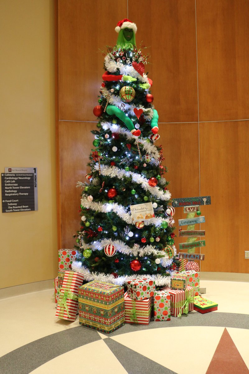 IUHealthECR's tweet photo. Team members recently enjoyed some holly jolly competition with our inaugural tree decorating contest. 15 departments claimed a tree, picked a theme and channeled their holiday spirit into fun and festive displays. See who was crowned the winner: https://t.co/ZRRAmc7Zpw.🎄 https://t.co/ssUYUn0A0B