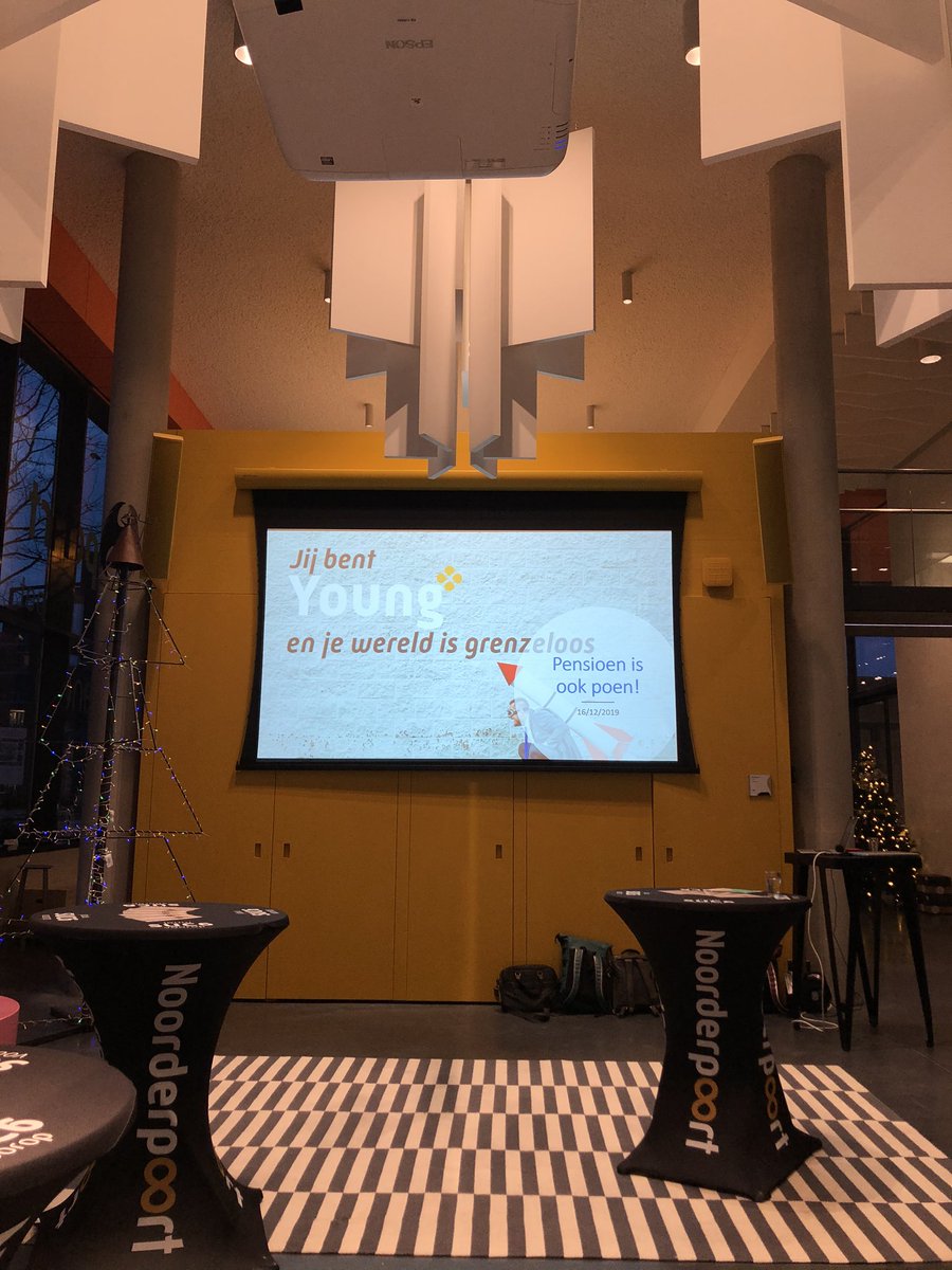 Young_YNP's tweet photo. Een kleine impressie van ons laatste Young evenement in 2019 ‘pensioen is ook poen’. Op naar vele inspirerende bijeenkomsten in 2020! Bedankt @NP_Hotspot voor de gastvrijheid en namens @Young_YNP hele fijne feestdagen! https://t.co/iCNotnI3QH