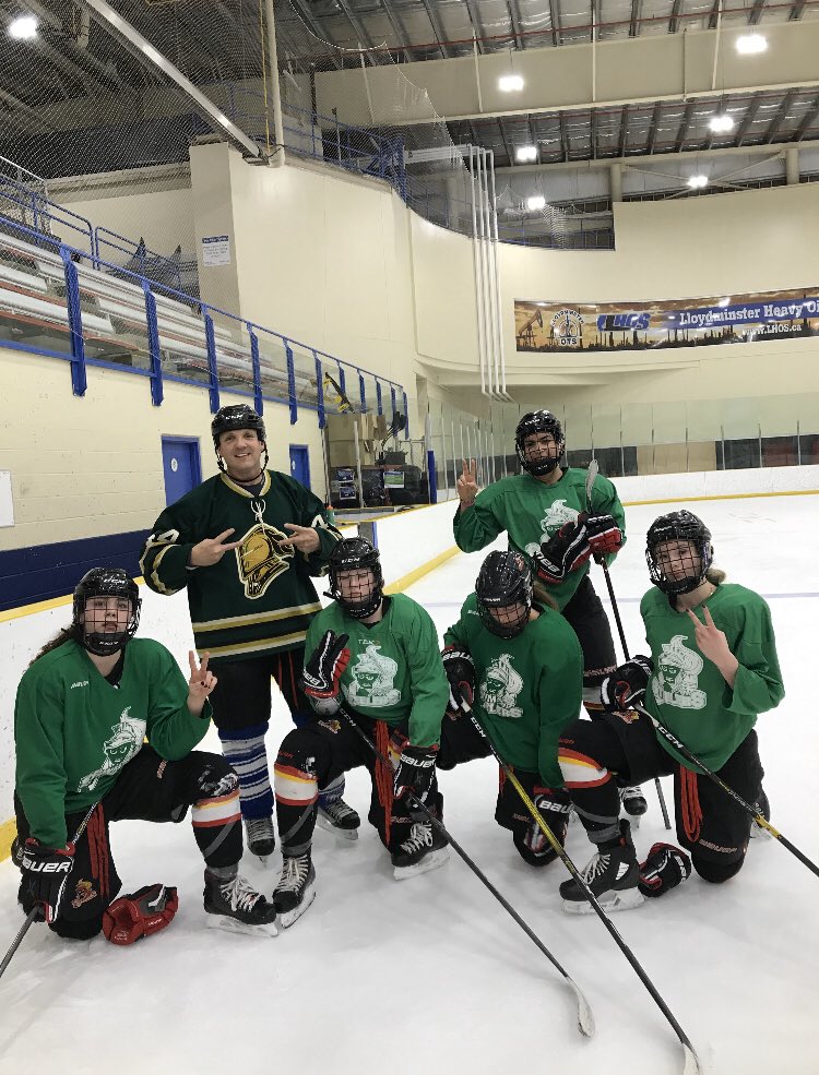 What happens when Your defence and forwards take over goal tending?  A heck of a lot of fun!! #teamWannabes