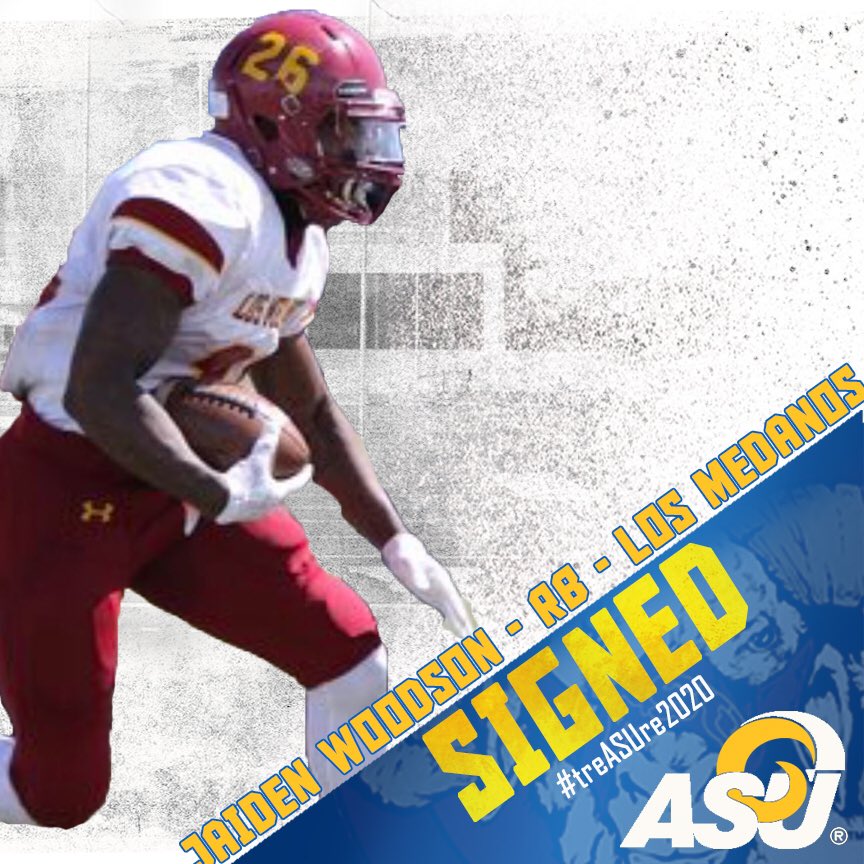 AngeloStateFB's tweet photo. Welcome to the #RamFam @jaidenw_   PAC 7 All Conference RB! https://t.co/6lZAL58i6n