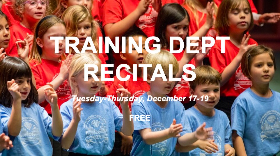 SFYouthChorus's tweet photo. We end the year with training department recitals this week. Grades PreK-3 beginner #singers show an array of #music &amp; skills learned throughout the semester, including unison &amp; two-part songs &amp; canons with fun movement &amp; #instrument play in the mix. FREE https://t.co/XEqvEvPSiF https://t.co/Xsg4OQuLfy