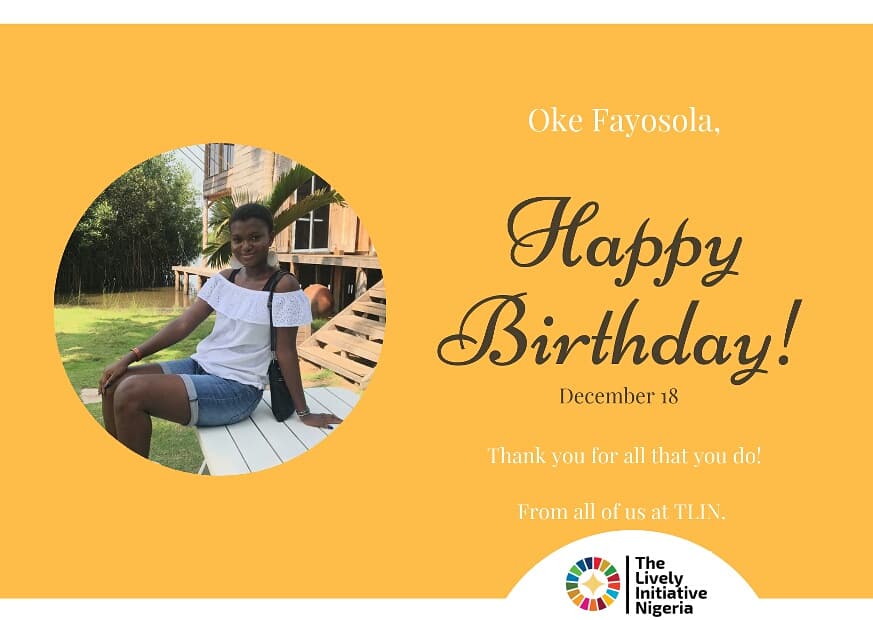 lively_ng's tweet photo. The Lively Initiative Nigeria celebrates her Logistics Team Lead.
@_fayosola
In her words 'It's not the years in your life that counts, but the life in your years'
We are glad to have you in our corner!
#TLIN #birthdays #volunteerforinclusion #sdg3 #impact #publichealth #uhc https://t.co/uEd8Lc5F6j