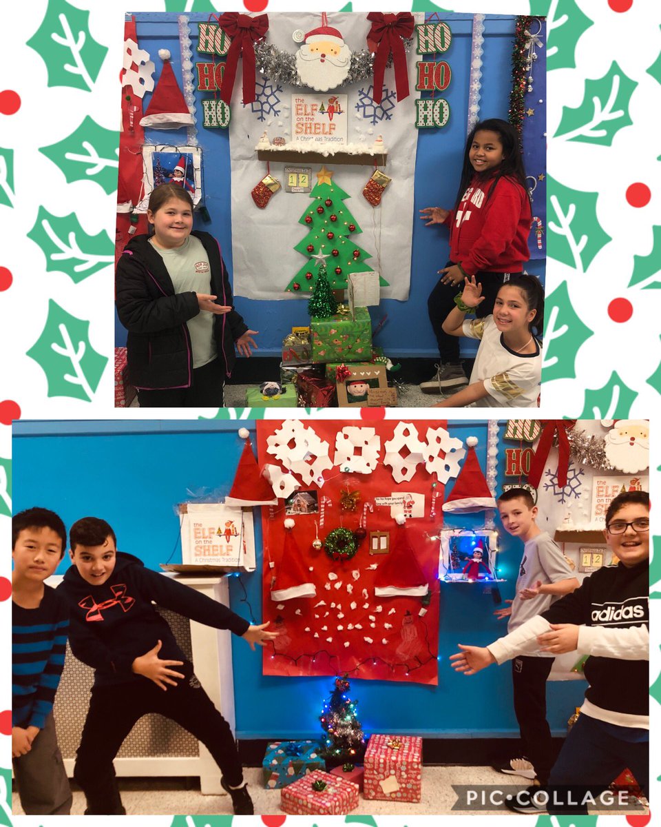 msmancuso5's tweet photo. We “decked the halls” and had a fabulous time doing it! Check out our awesome boards. #msmancuso @NHPGCP  @NHPRoadSchool https://t.co/1a5tx0ZIBl
