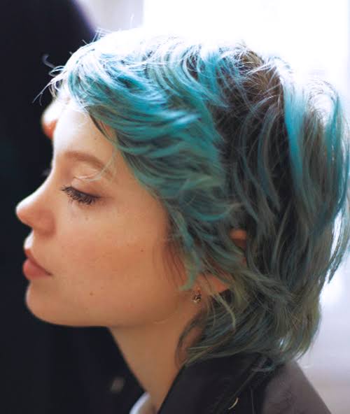 Lea Seydoux Blue Hair