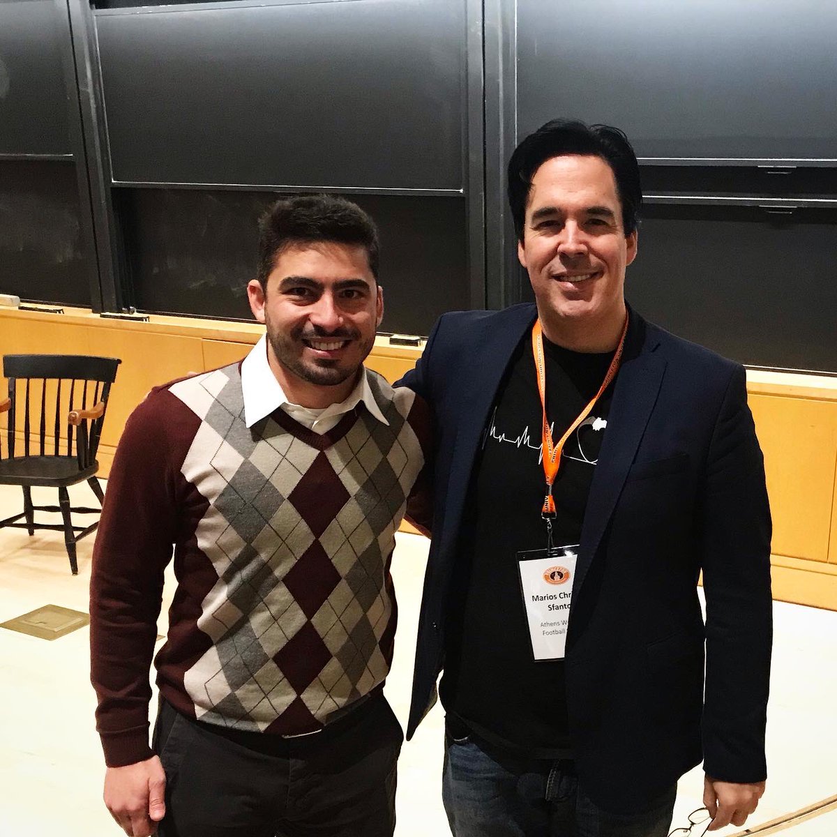 AthensWFS's tweet photo. Great seeing good friend/colleague @thairoarruda of 165 Capital &amp; the @YaleSoccerConf at #PSC2019. His discussion on ⚽️ club profitability was excellent. A dynamic, charismatic new football entrepreneur ... stay tuned! #165Capital #ClubProfitability #SoccerBiz #SportsBiz #Brazil https://t.co/sbxiJN0NpQ