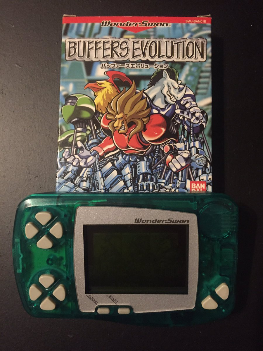 PPPCPAPAPODCAST's tweet photo. Arrivé aujourd’hui Buffers Evolution sur #wonderswan 1999 #RETROGAMING #retrogamer #retrogamers #90s #lcd #handledgame https://t.co/GXi8HaOD0J