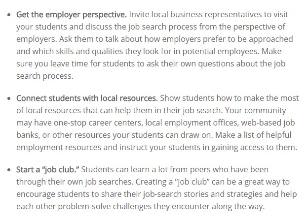 BrookesPubCo's tweet photo. How to teach job search skills to students who are ready for #employment. (More tips in this blog post: https://t.co/GHzmt7Pn2i) #inclusion https://t.co/iVBjf5QHJf