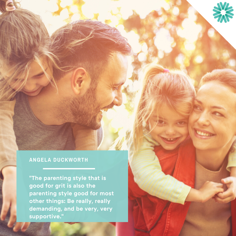 H2Child's tweet photo. "The parenting style that is good for grit is also the parenting style good for most other things: Be really, really demanding, and be very, very supportive." - Angela Duckworth #wisdomwednesday https://t.co/rITC6RfYZM