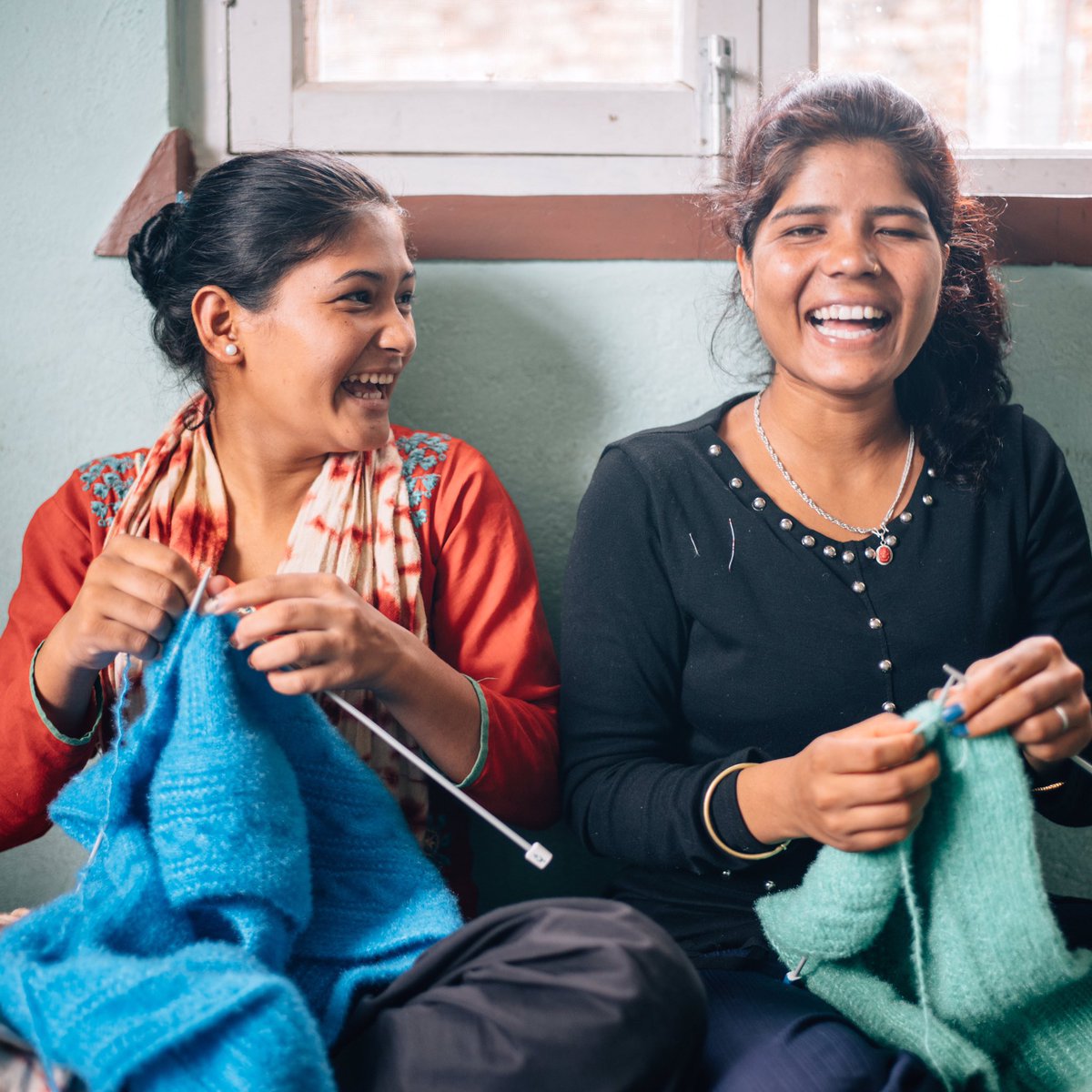 Stitch by stitch, they are paving the way toward a better and hopeful future! At our Nepal rehabilitation home, the girls learn the valuable skill of knitting as part of their skill development program. Visit SheHasHope.org to learn how you can support their journey! ❤️