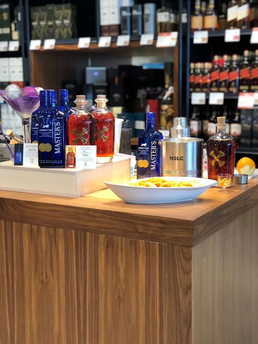 CSWS_AtlCan's tweet photo. #TastingAlert 🚨 We are @theNSLC Portland location until 4PM pouring @OriginalBumbu Handcrafted #Rum and @MastersGin. Stop by, say hi to our friend Gaby, and treat yourself to these incredible #ChristopherStewart selections! #FreeTasting #SpiritsTasting #NSLC #WeAreAllHosts https://t.co/xCxXWG851P