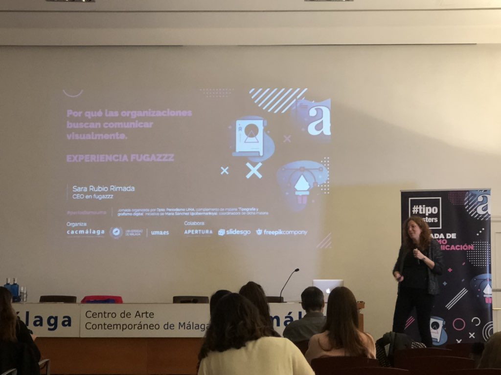 MarianSCastan's tweet photo. #tipomasters4 en @cacmalaga #periodismouma #transuma
🔝👏🏼 Amena y divertida ponencia de
@SRubioRimada de @fugazzzes empleando la gamificación 📲 para transmitir conocimiento https://t.co/txj3iB8Rnc