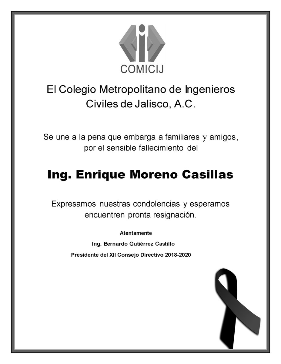 Colegio Metropolitano de Ingenieros Civiles (@comicij) on Twitter photo 