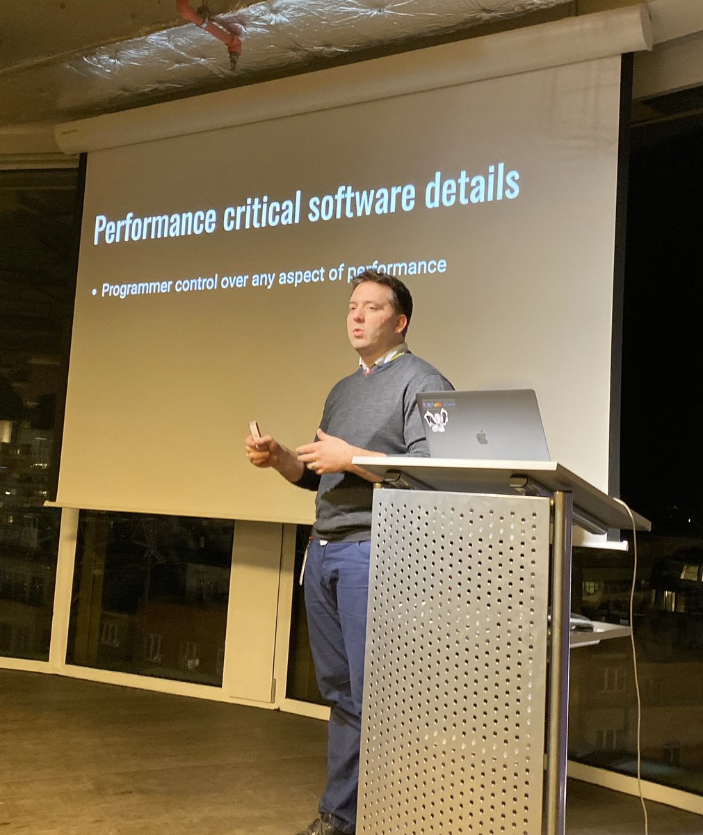 Timur Doumler (@timur_audio) on Twitter photo Phew, I'm done with my last C++ talk of 2019 at <a href="/avast_cppmeetup/">Avast C++ Meetup</a> 😃 Now relaxing and watching the amazing <a href="/chandlerc1024/">Chandler Carruth</a> giving his – a brand new talk about performance critical software. Phew, I'm done with my last C++ talk of 2019 at <a href="/avast_cppmeetup/">Avast C++ Meetup</a> 😃 Now relaxing and watching the amazing <a href="/chandlerc1024/">Chandler Carruth</a> giving his – a brand new talk about performance critical software.