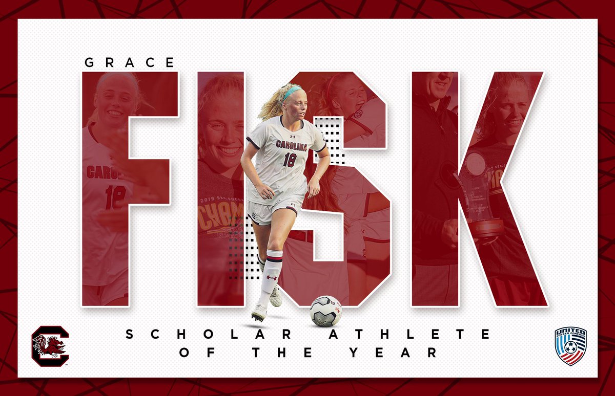 GamecockWSoccer's tweet photo. The nation's BEST student-athlete! @grace_fisk98 is the first @GamecockWSoccer to win the prestigious award!! 

#Gamecocks | #ForeverToThee 

📰: https://t.co/y84keWGiQo https://t.co/lsB1JLKoXo
