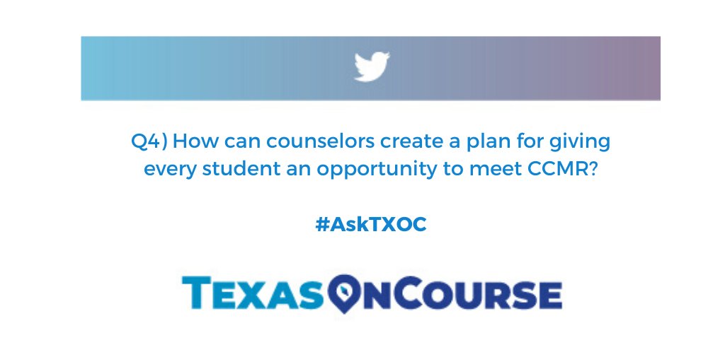 TexasOnCourse's tweet photo. Q4) How can we strategically ensure that every student has a chance to meet accountability goals? #AskTXOC https://t.co/bWlPLPe8r3