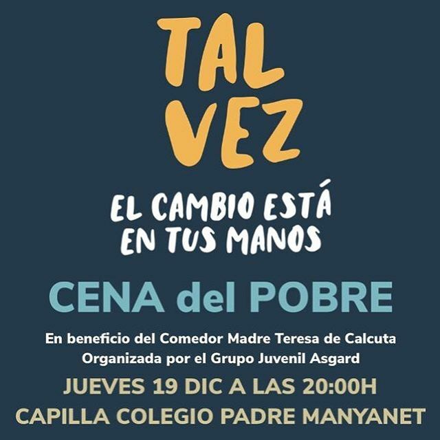 GGJJManyanet's tweet photo. Ahora que se acerca el día de navidad y vivimos los meses más solidarios del año, te proponemos un reto... Ponerte durante una noche en la piel de aquellas personas que no pueden disfrutar a diario de un plato de comida que llevarse a la boca. 
El reto e… https://t.co/4Agvetedrb https://t.co/OpHnyRP3dm