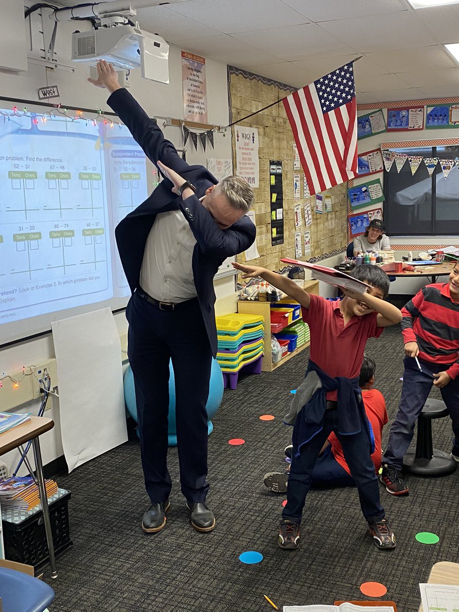 Congrats to Hugo Reid 2nd grader Omar for winning the holiday card contest.  “Dabbin’ through the snow...” @Lauren_Leahy_ <a href="/ArcadiaUnified/">Arcadia Unified</a>