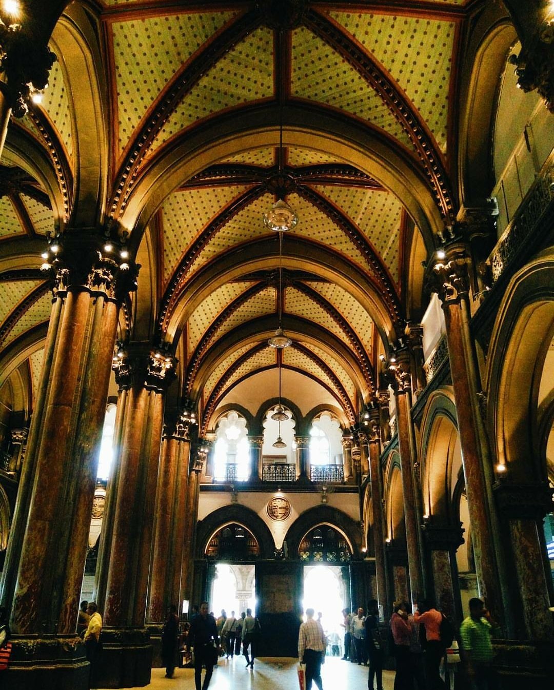 Photo of booking hall of Chhatrapati Shivaji Maharaj Terminus (V.T. Station) in Mumbai