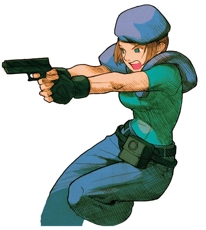 168. Jill Valentine from Resident Evil(real talk i will never ever get tired of her MvC2 art, its SO CUTE)