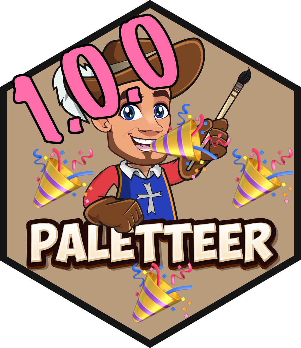 Emil_Hvitfeldt's tweet photo. I'm happy to announce that version 1.0.0 of {paletteer} hit CRAN! 
❤️💙💚🧡💛💜

- Easy to use interface with proper autocomplete 💓
- Instantly check your palette visually 👀
- Over 650 new palettes from over a dozen packages 📦

https://t.co/ntnQdYgpKW
#rstats #color #dataviz https://t.co/sB3SYyok9m